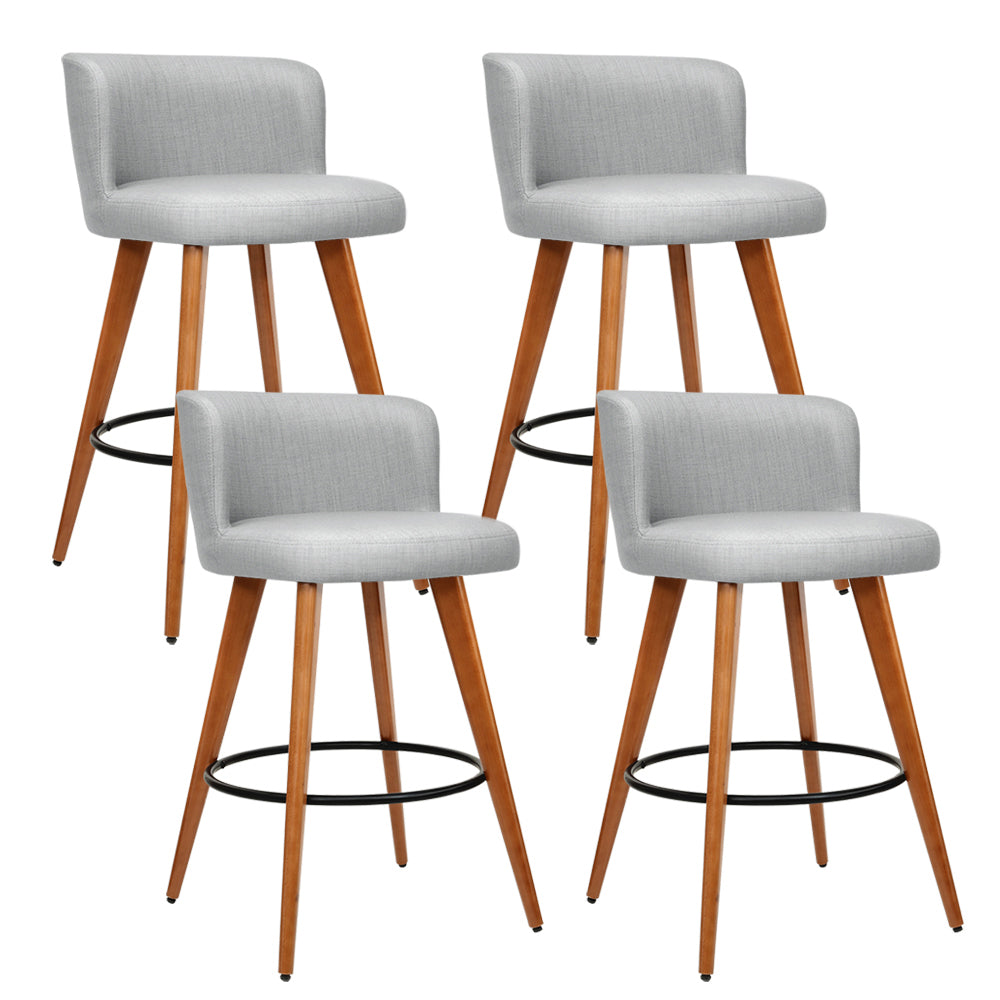 Fabric bar stools set of 4 hot sale