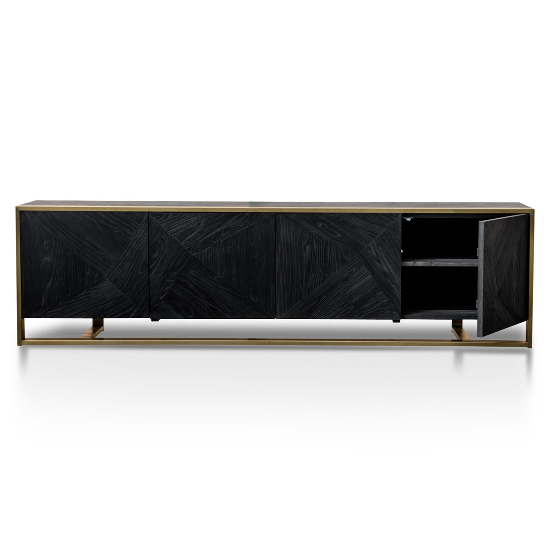 Xavier 2.2m Entertainment TV Unit - Golden-0