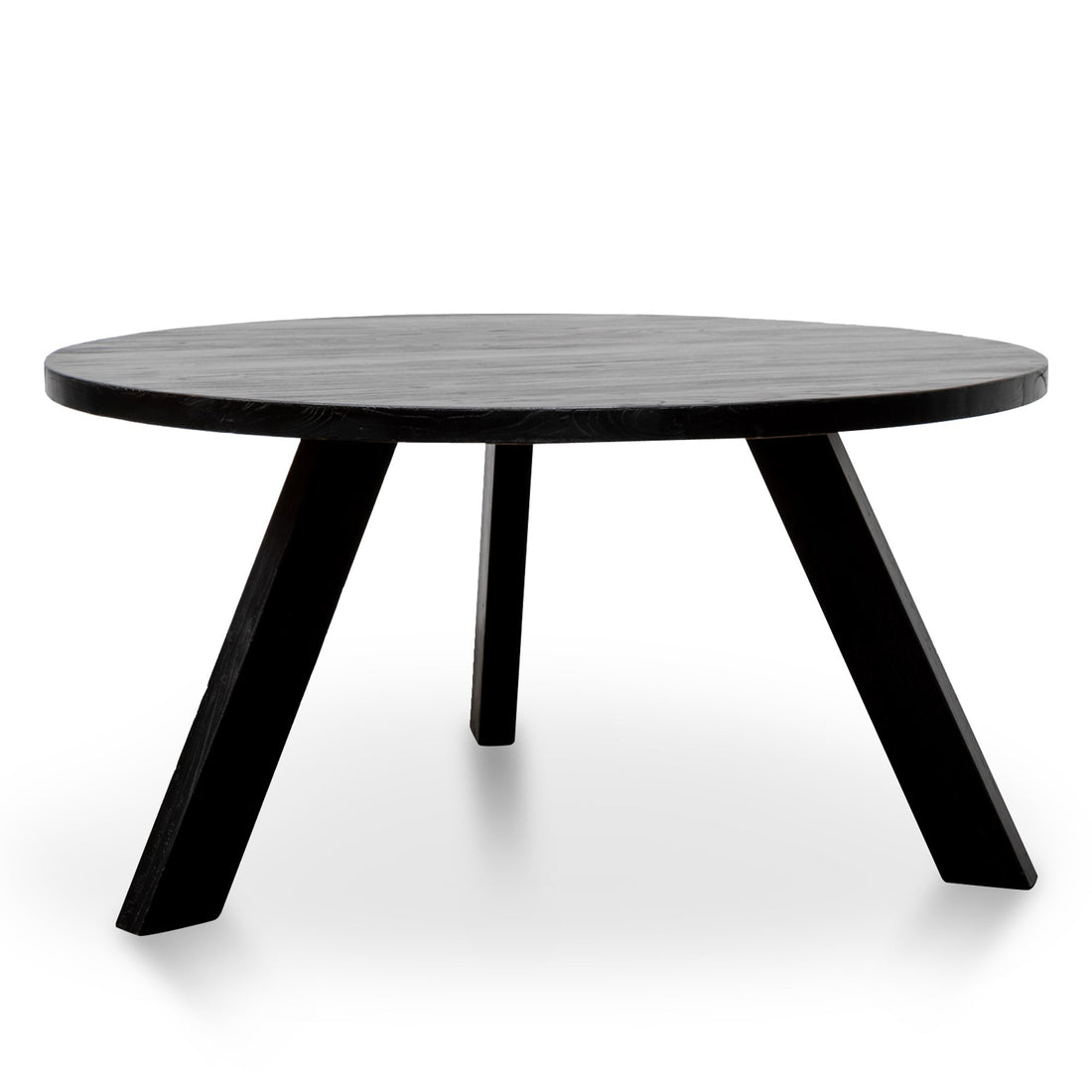 Frank1.5M Round Dining Table - Full Black-0
