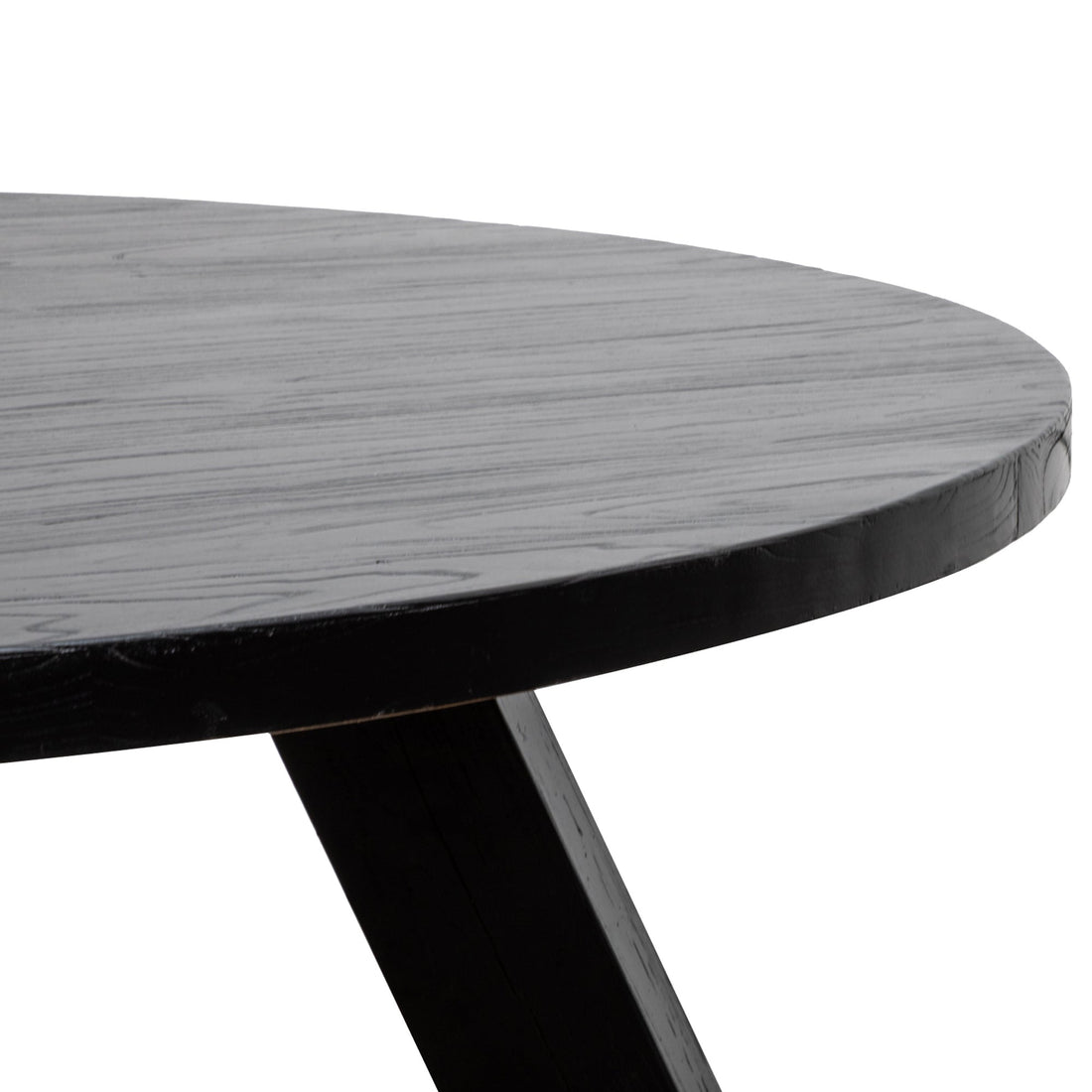 Frank1.5M Round Dining Table - Full Black-0