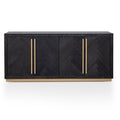 Wendy Wide Sideboard - Black and Brass-2