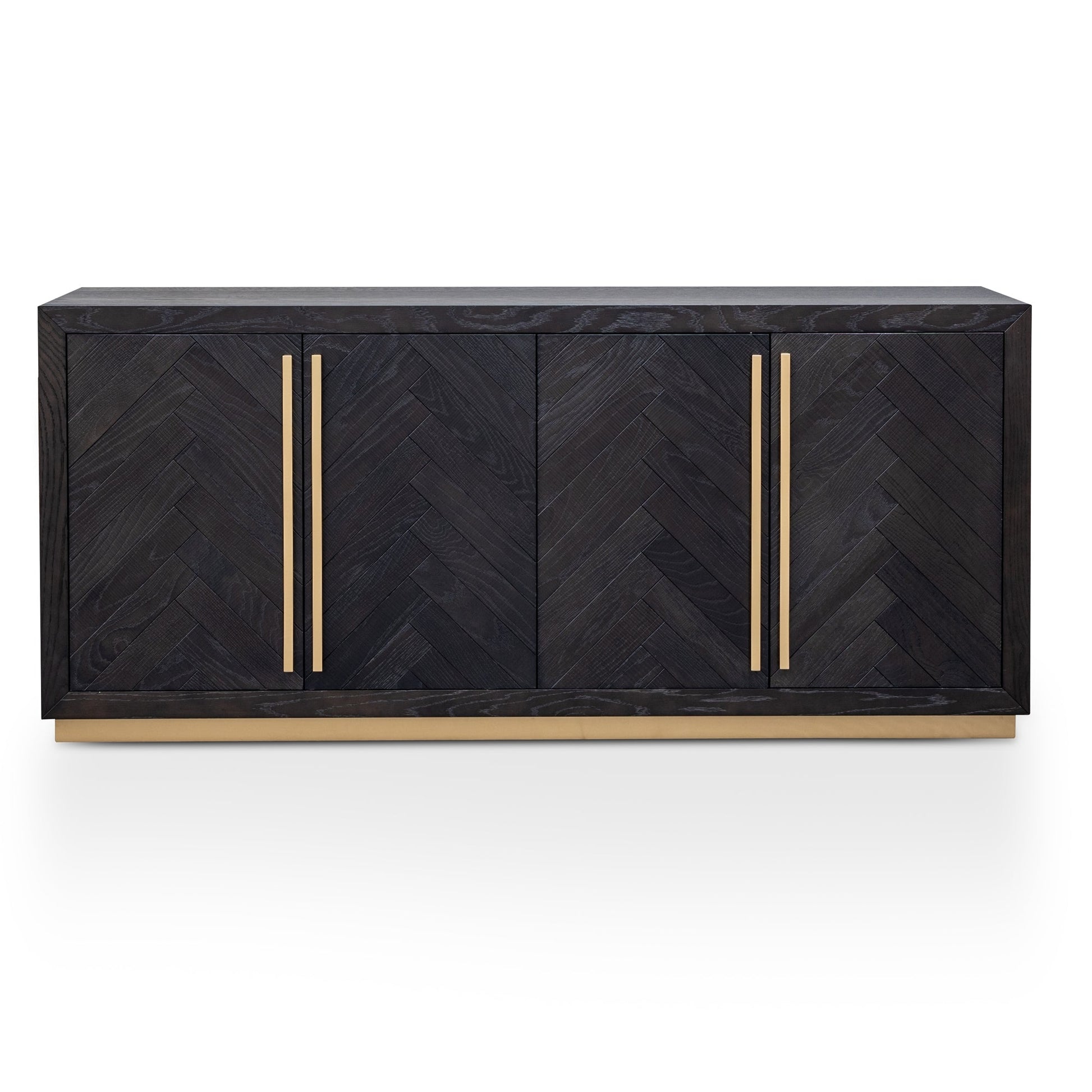 Wendy Wide Sideboard - Black and Brass-2