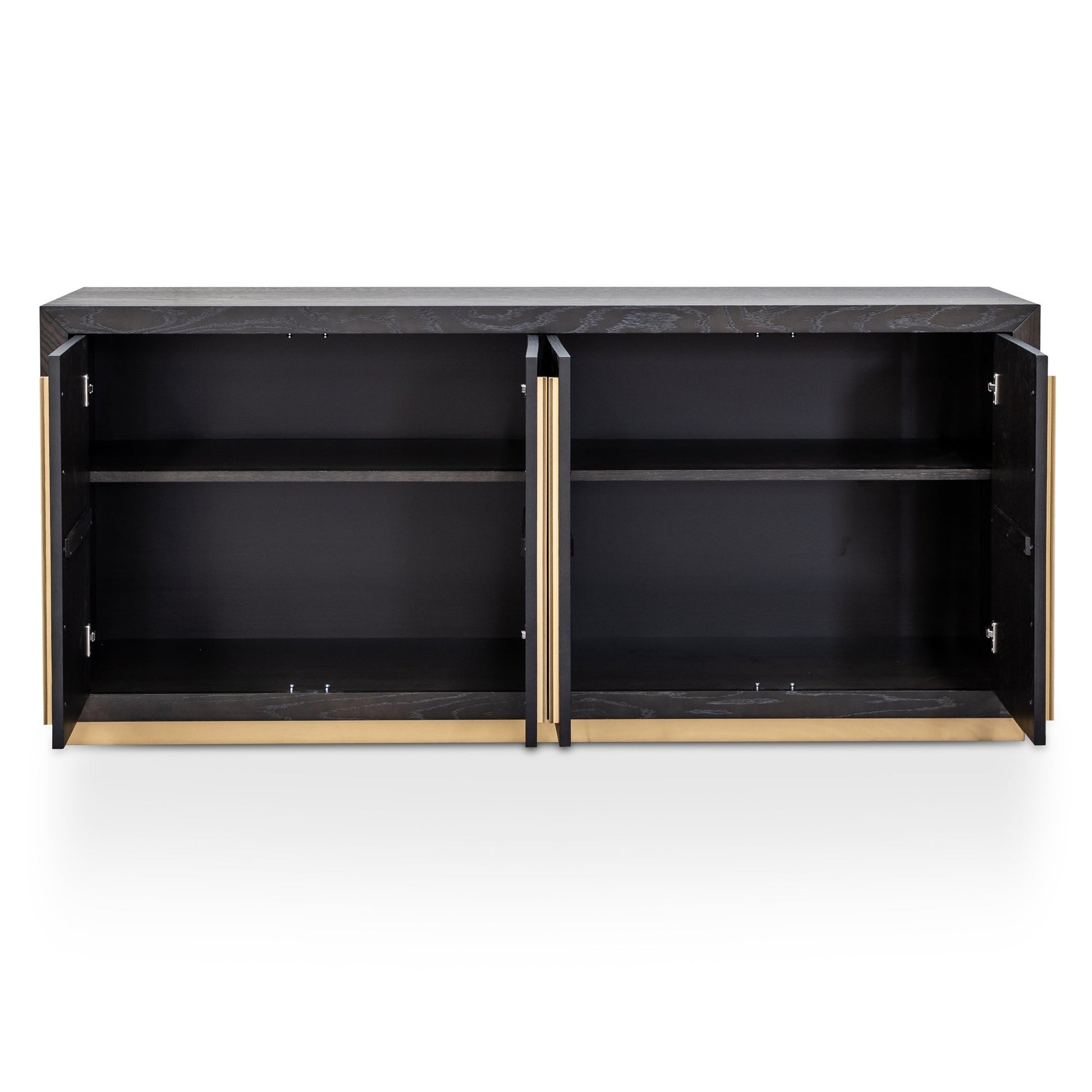 Wendy Wide Sideboard - Black and Brass-5