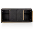 Wendy Wide Sideboard - Black and Brass-4