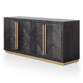 Wendy Wide Sideboard - Black and Brass-0