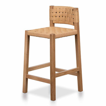 Victor Rattan Bar Stool - Natural-0