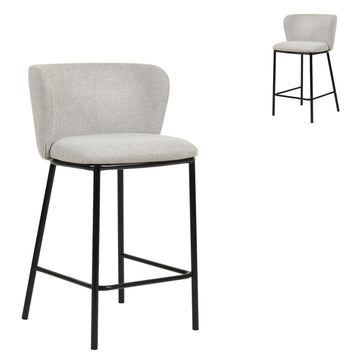 Matthew 65cm Bar Stool - Coastal Light Grey (Set of 2)-0