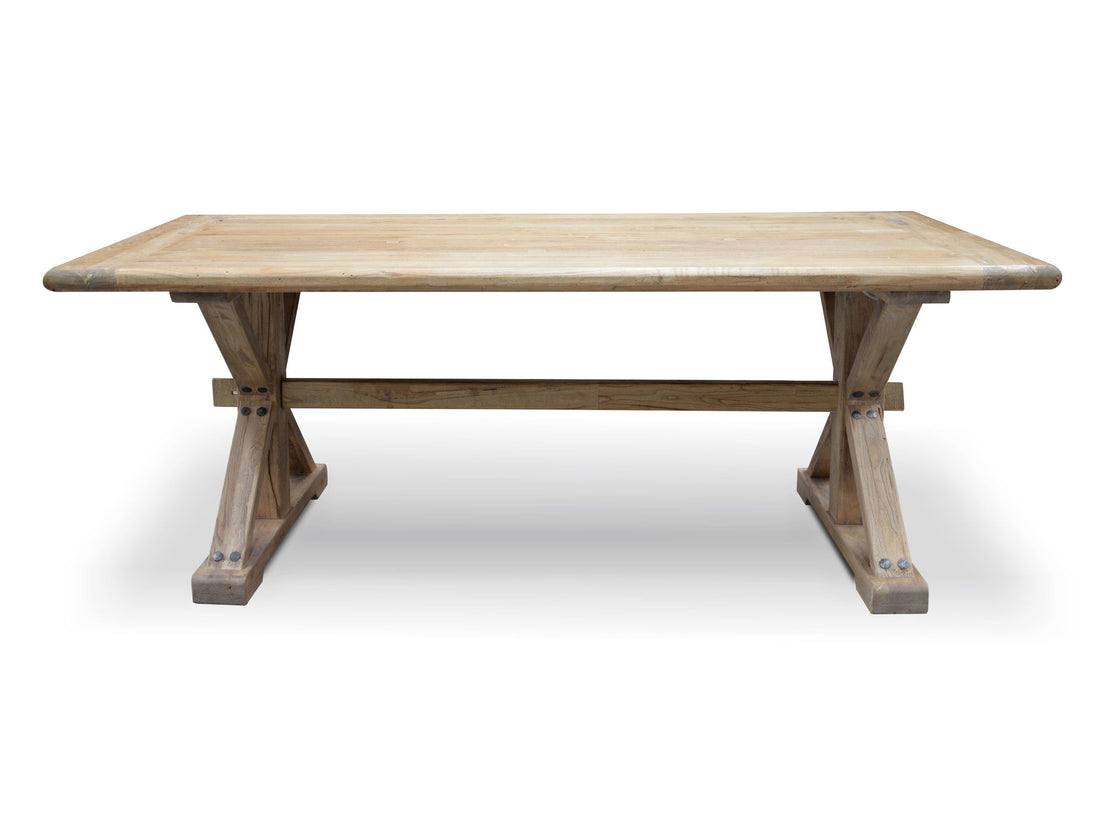 RachelDining Table 1.98m - Rustic Natural-0