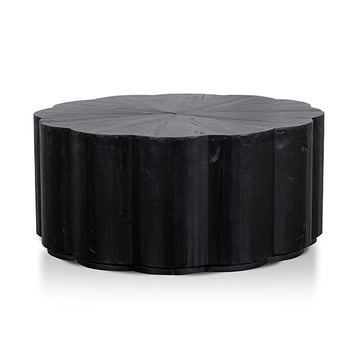 Wendy 100cm Round Coffee Table - Full Black-0