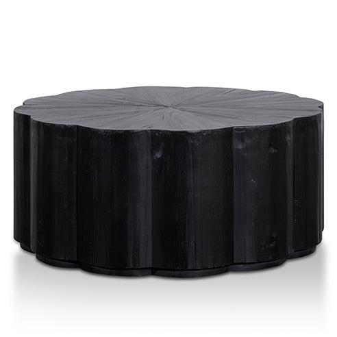 Wendy 100cm Round Coffee Table - Full Black-0