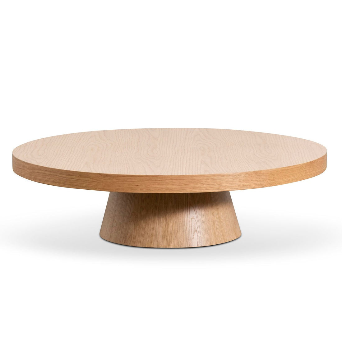 Zoe 1.1m Round Coffee Table - Natural Oak-0