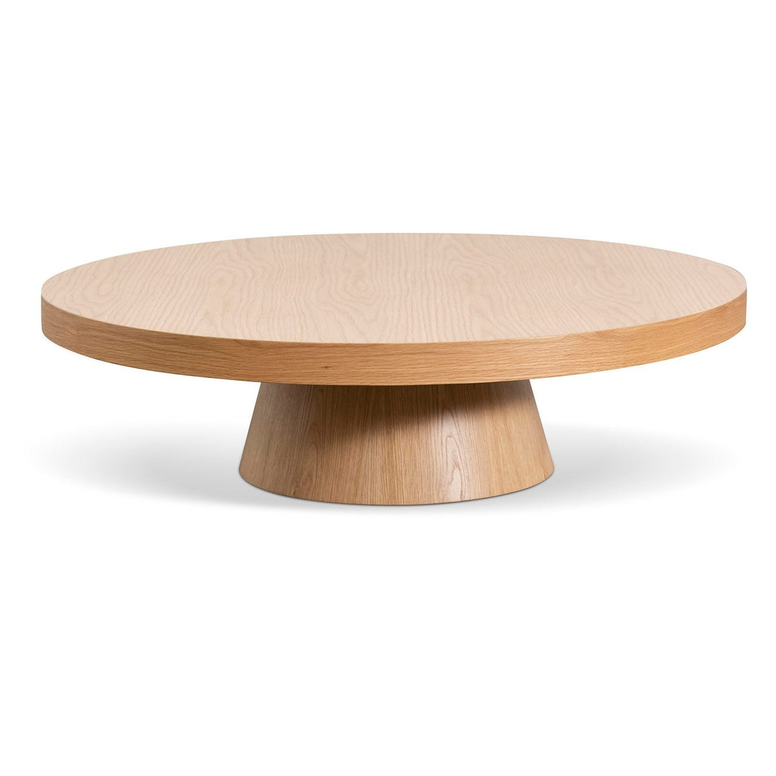 Zoe 1.1m Round Coffee Table - Natural Oak-0