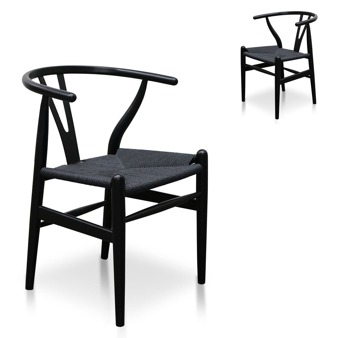 Kevin Cord Dining Chair - Full Black (Set of 2)-0