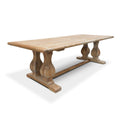 Kevin Wood Dining Table 3m - Rustic Natural-2