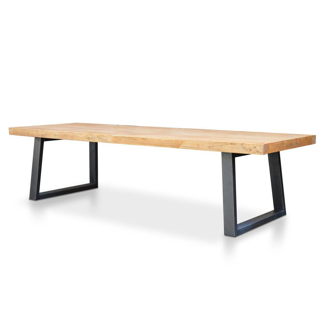 Lilylaimed Elm Wood 3m Dining Table - 120cm (W)-0