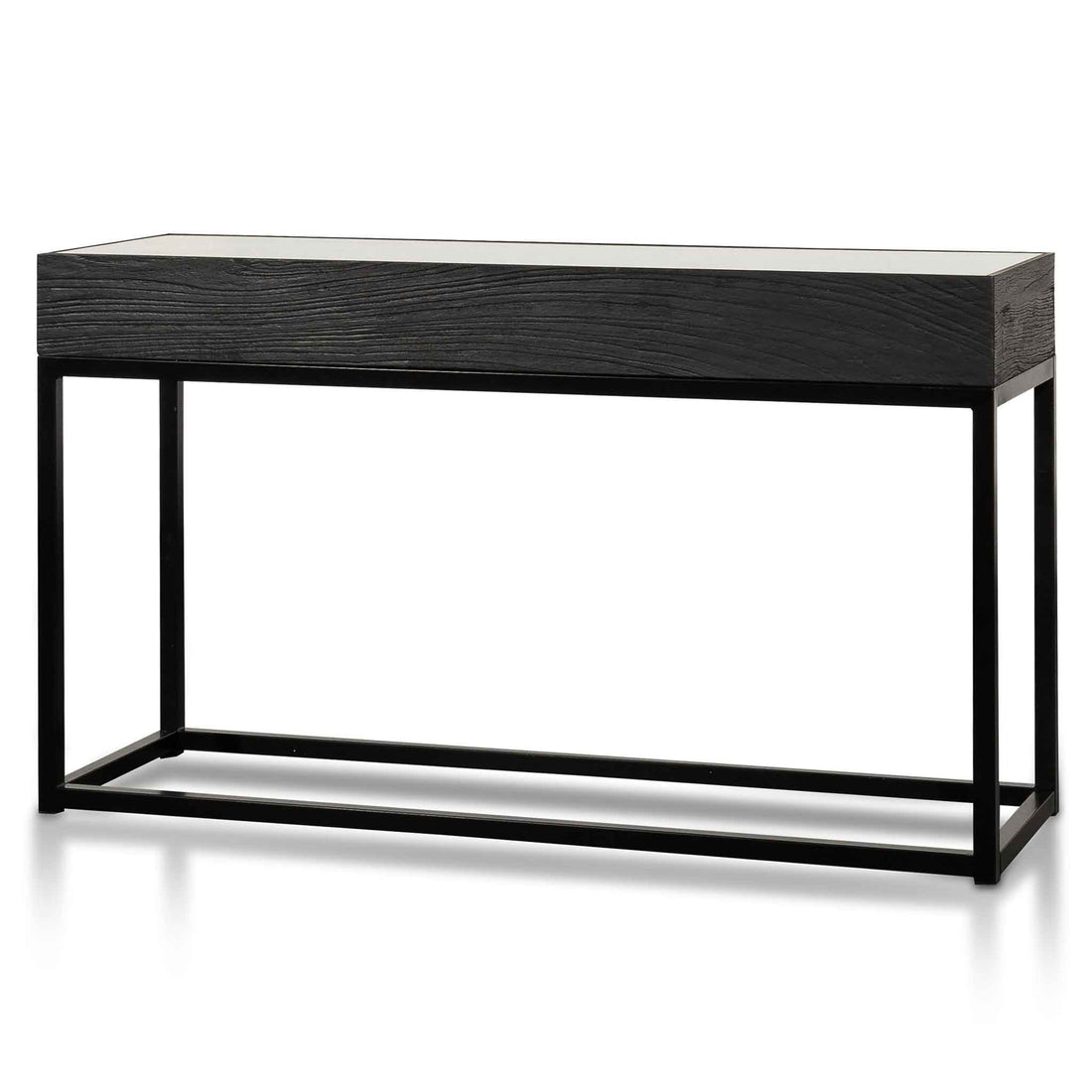 Victor 1.39m Reclaimed Console Table - Full Black-0