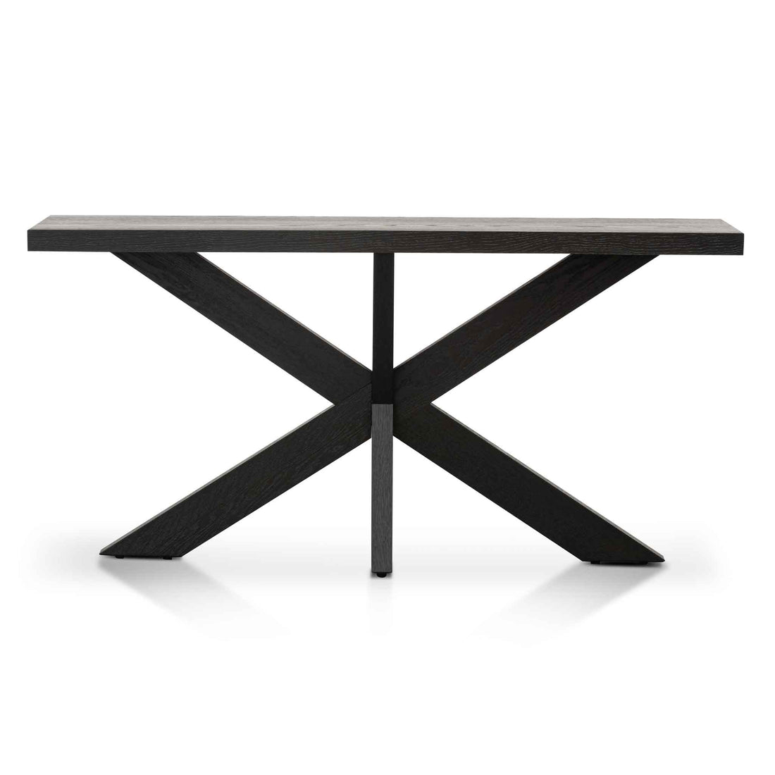 Michael 1.6m Console Table - Textured Espresso Black-0