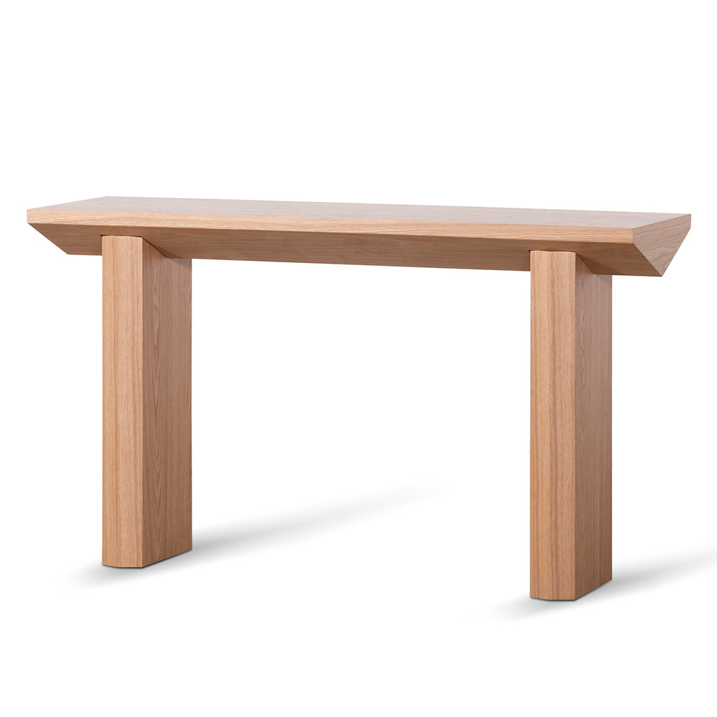 Uma 1.4m Oak Console Table - Natural-0