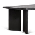 Frank 2.4m Elm Dining Table - Full Black-3