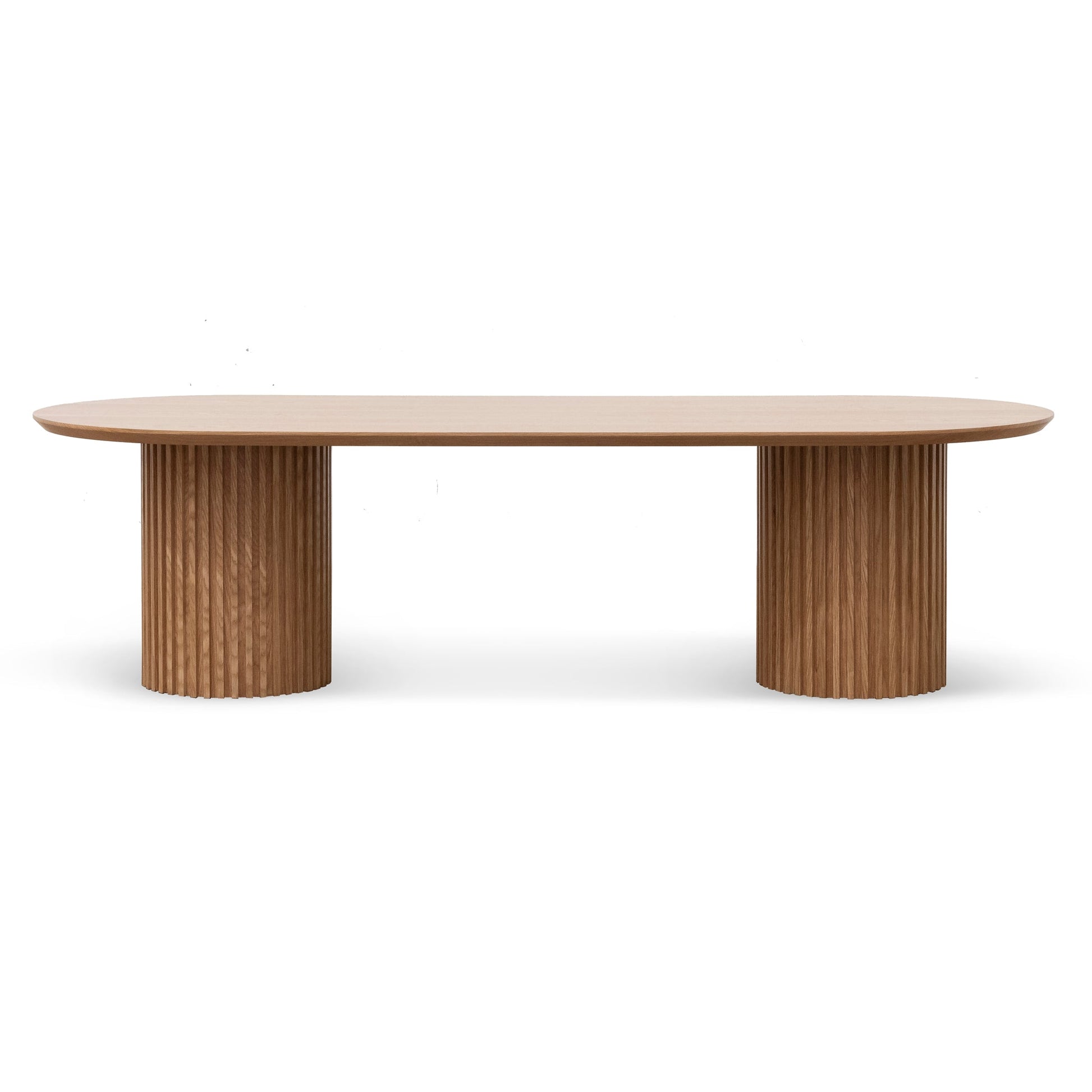 Luna 2.8m Wooden Dining Table - Natural-1