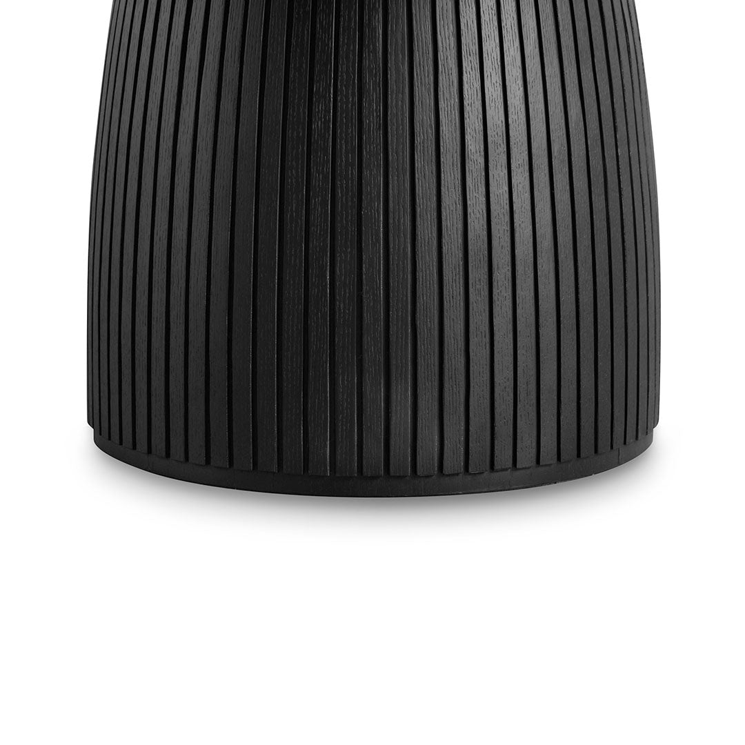 Hannah 1.4m Round Dining Table - Full Black-0