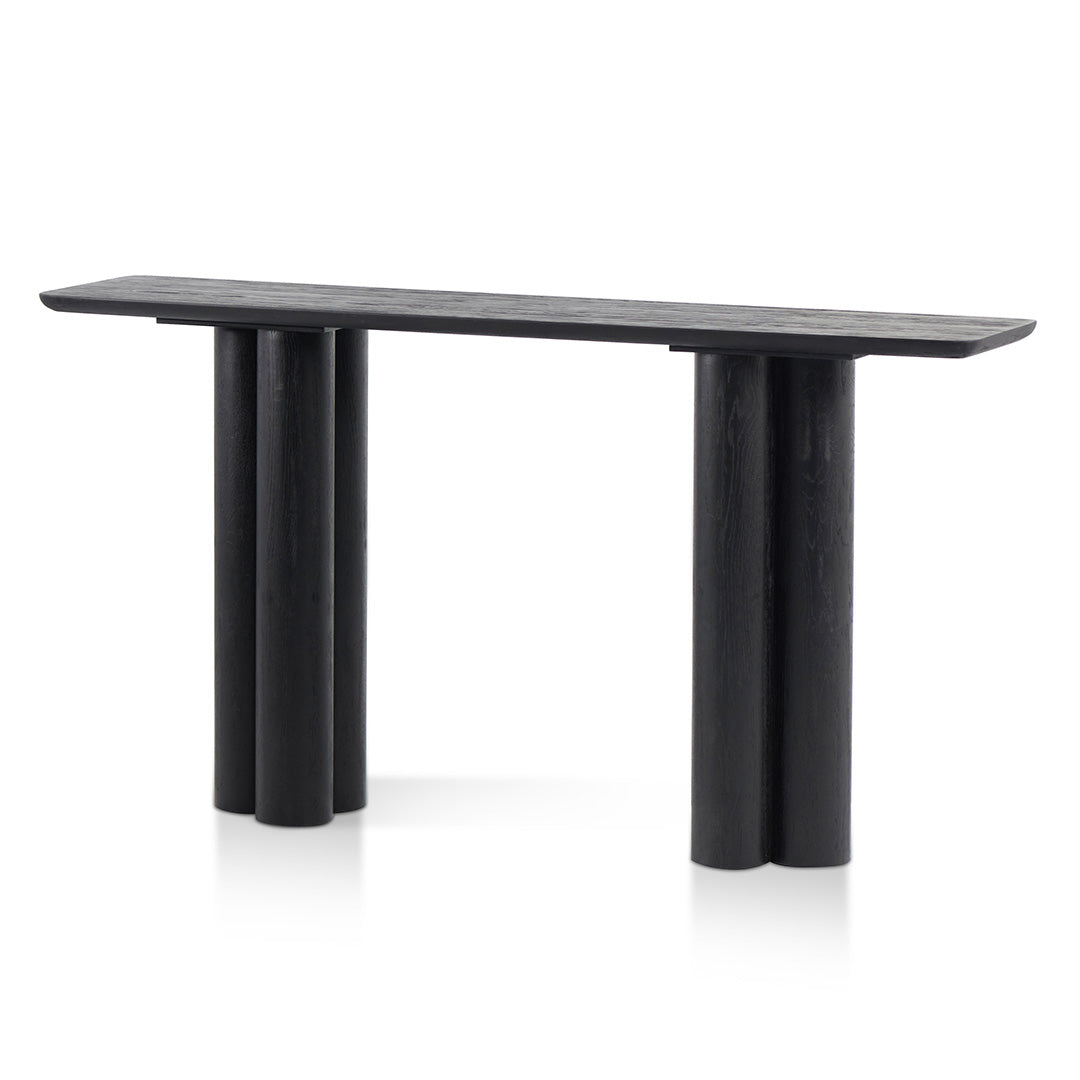 Uma 1.6m Console Table - Full Black-0