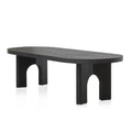 Charlie 2.8m oval dining table - Black-2