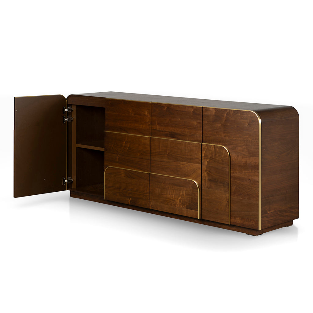 Luna 2m Buffet Unit - Walnut-2
