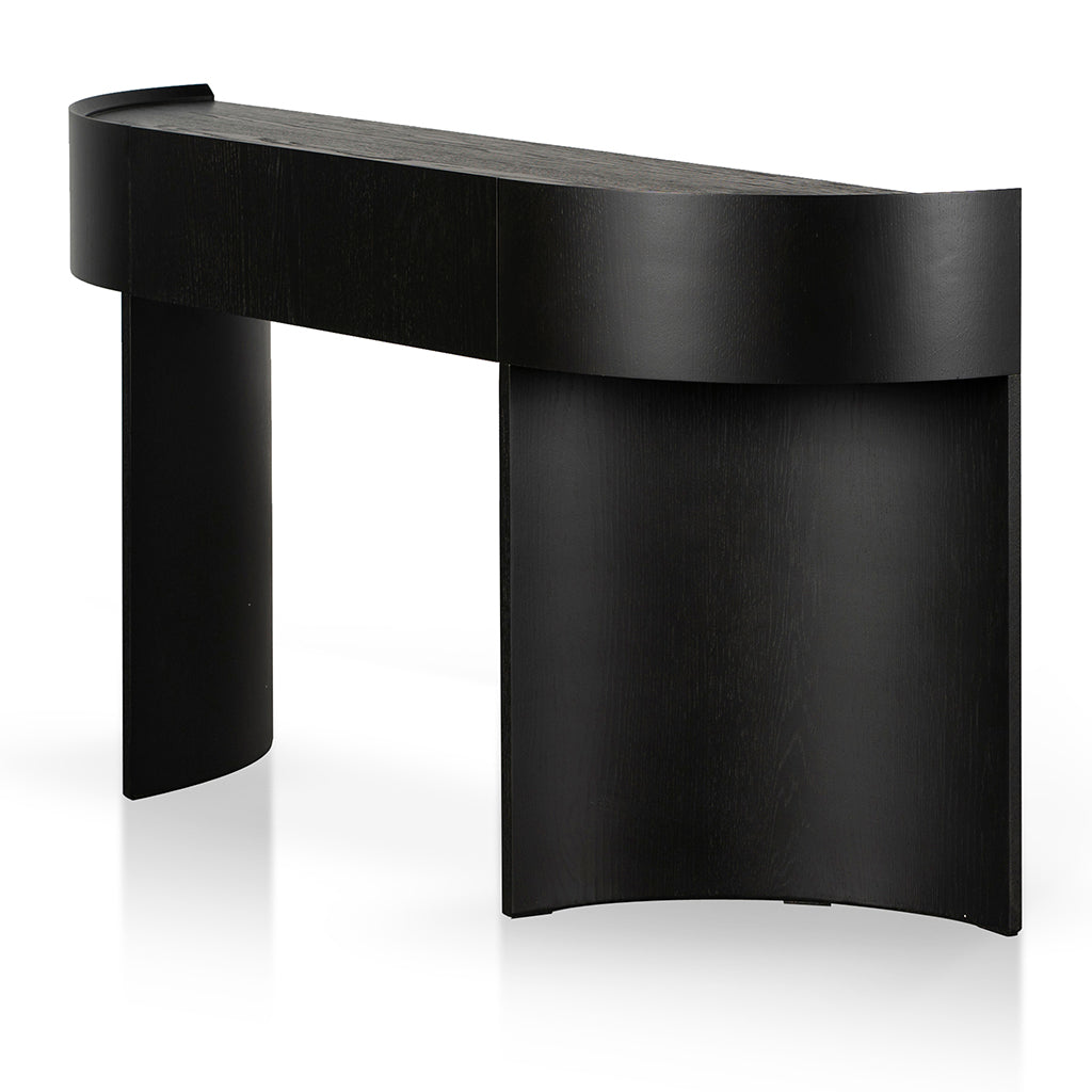 Ivy 1.5m Console Table - Textured Espresso Black-0