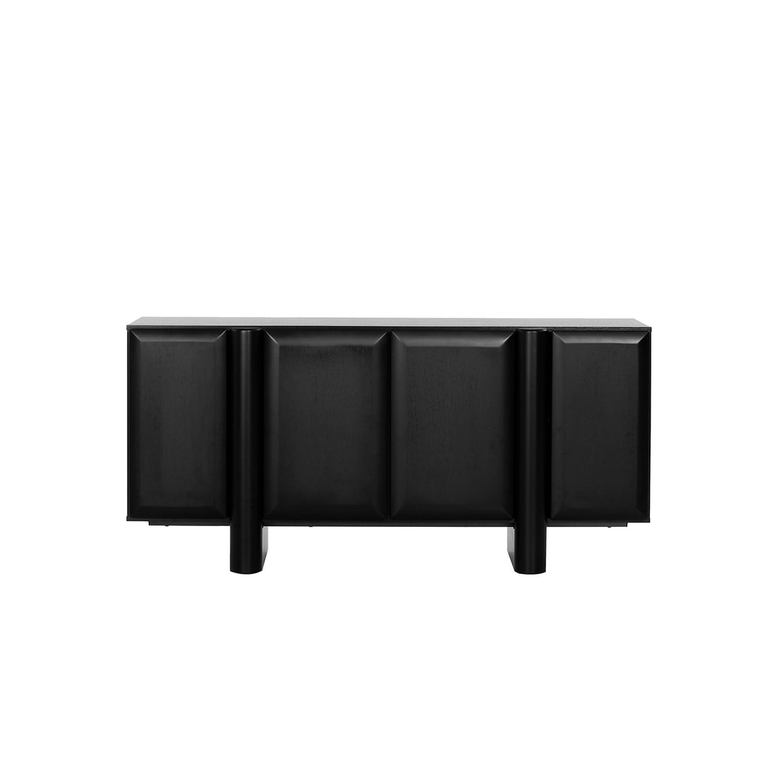 Caleb 1.6m Sideboard Unit - Full Black-0