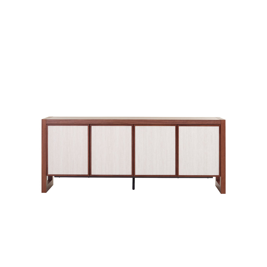 Peter Beige Door Sideboard Unit - Walnut-0