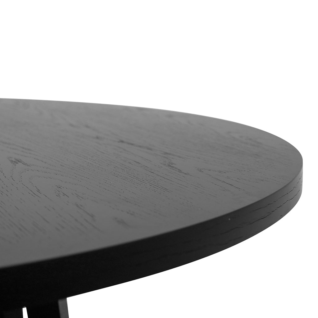 Charlie 1.5m Round Dining Table - Full Black-9