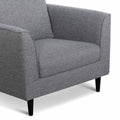 AaronO Fabric Armchair - Graphite Grey with Black Leg-7