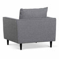AaronO Fabric Armchair - Graphite Grey with Black Leg-4