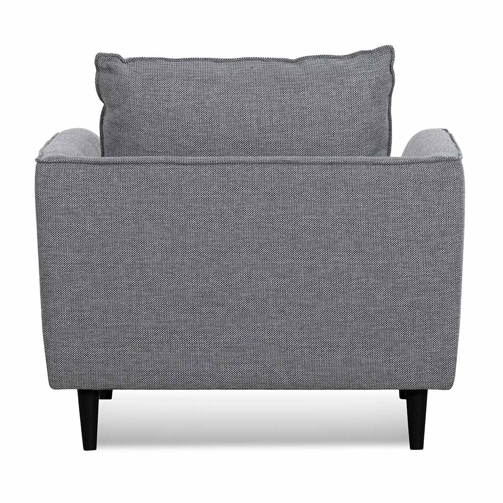 AaronO Fabric Armchair - Graphite Grey with Black Leg-5