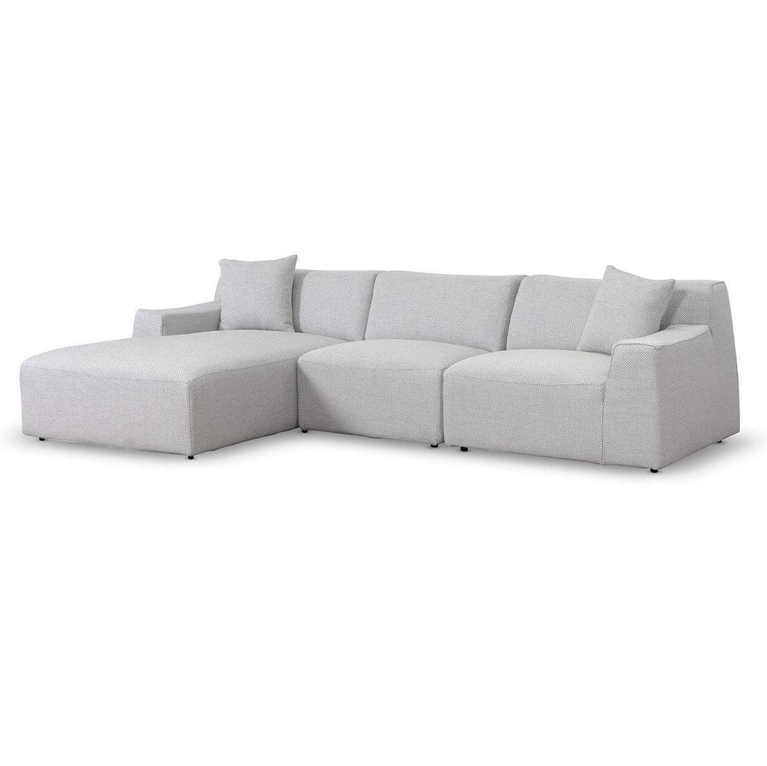 Alice 3 Seater Left Chaise Sofa - Passive Grey-0