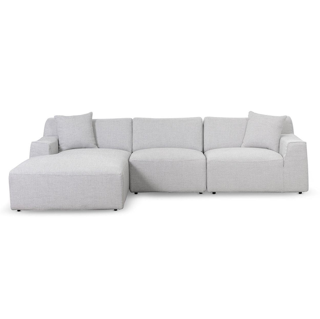 Alice 3 Seater Left Chaise Sofa - Passive Grey-0