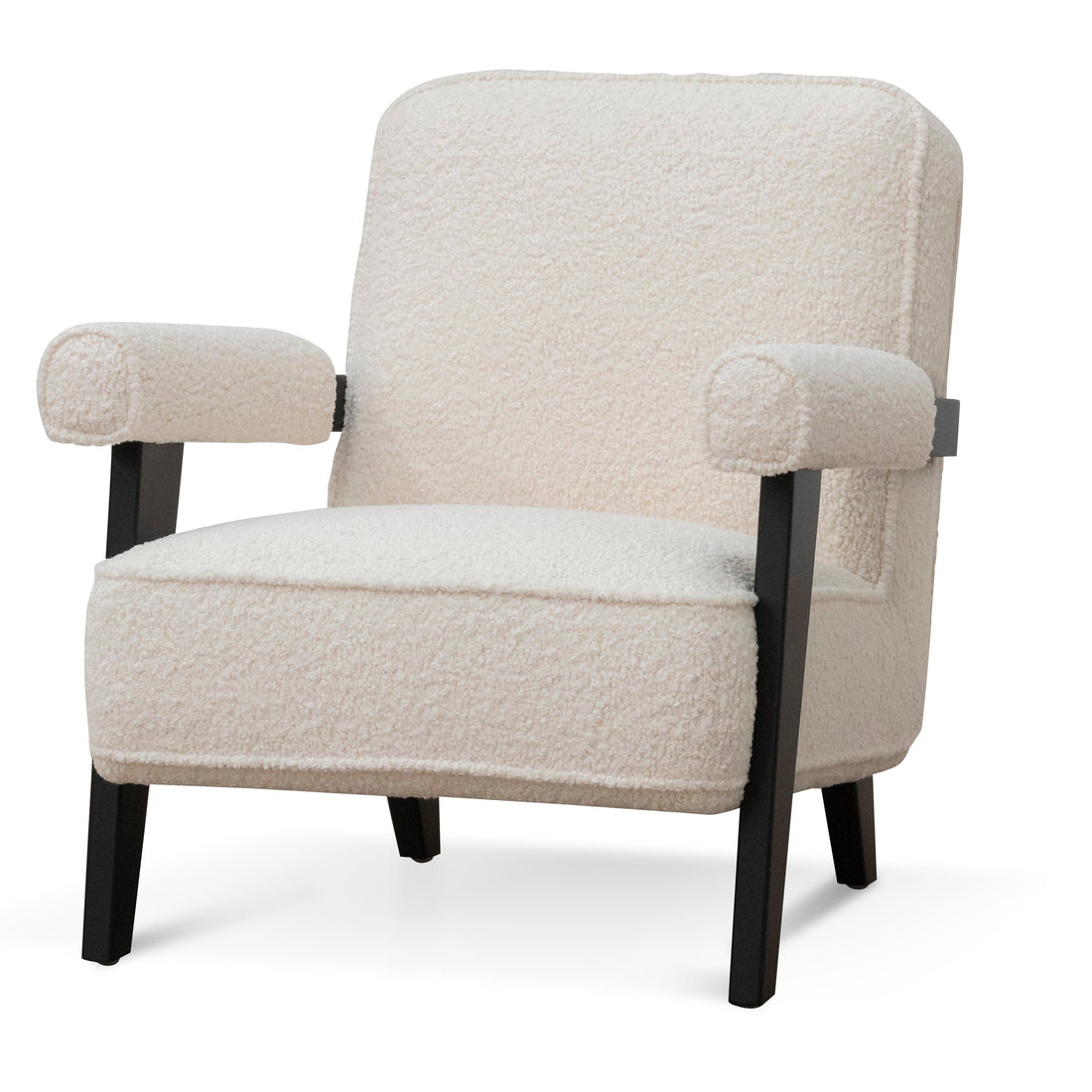 IsaacArmchair - Ivory White Sherpa-0