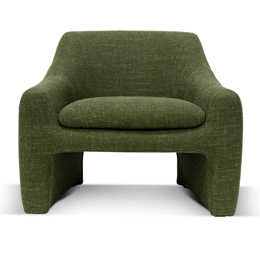 Hannah Fabric Armchair - Khaki Green-0