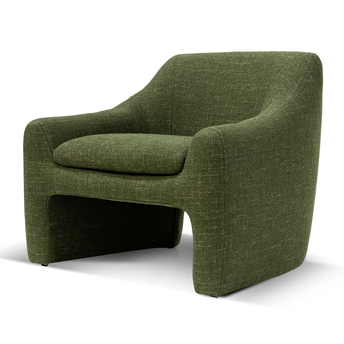 Hannah Fabric Armchair - Khaki Green-0