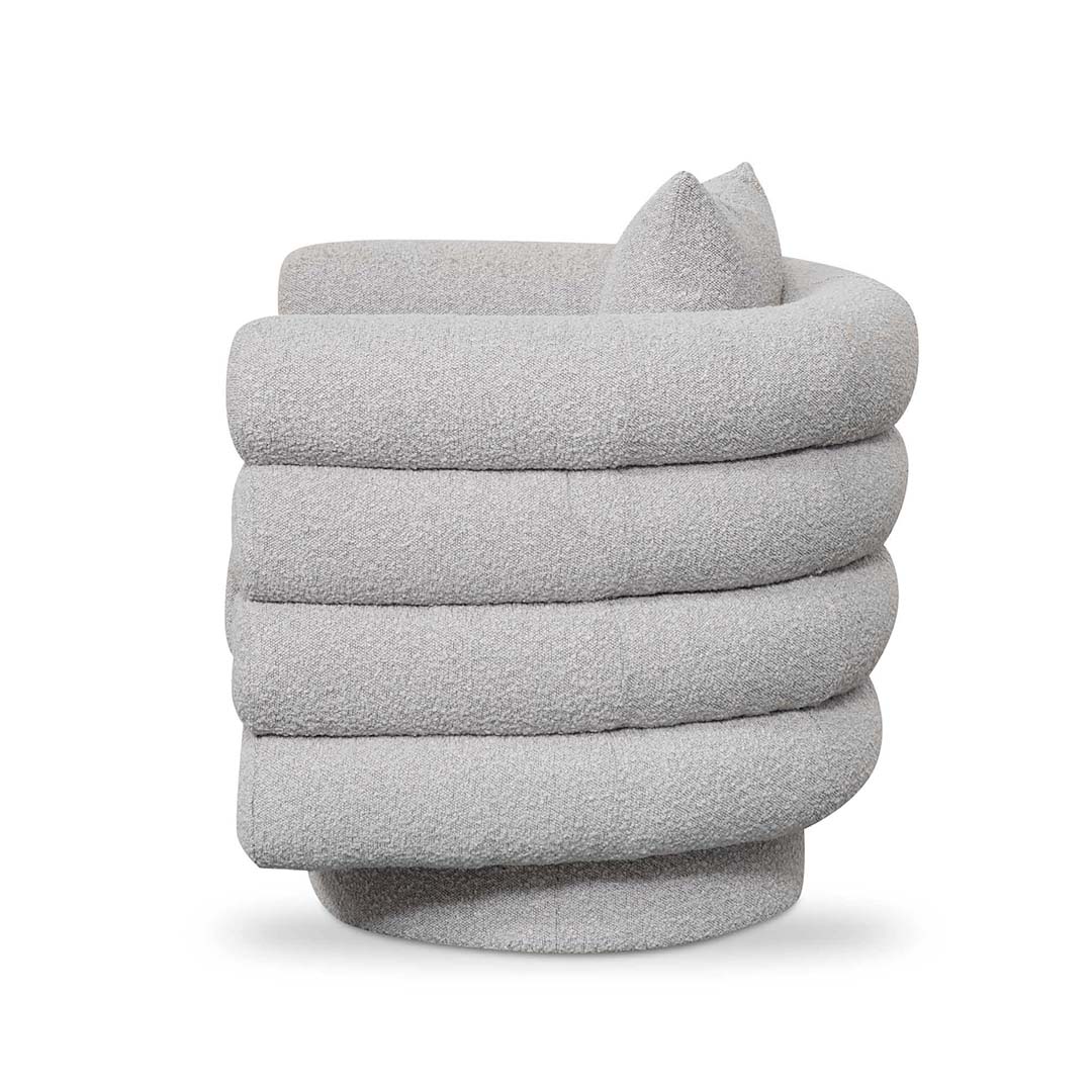 Wendy Armchair - Ash Grey Boucle-2
