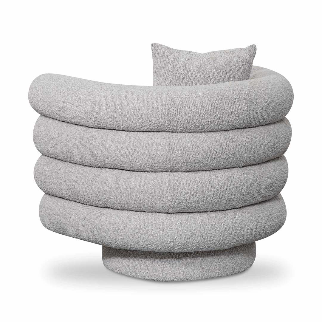 Wendy Armchair - Ash Grey Boucle-3