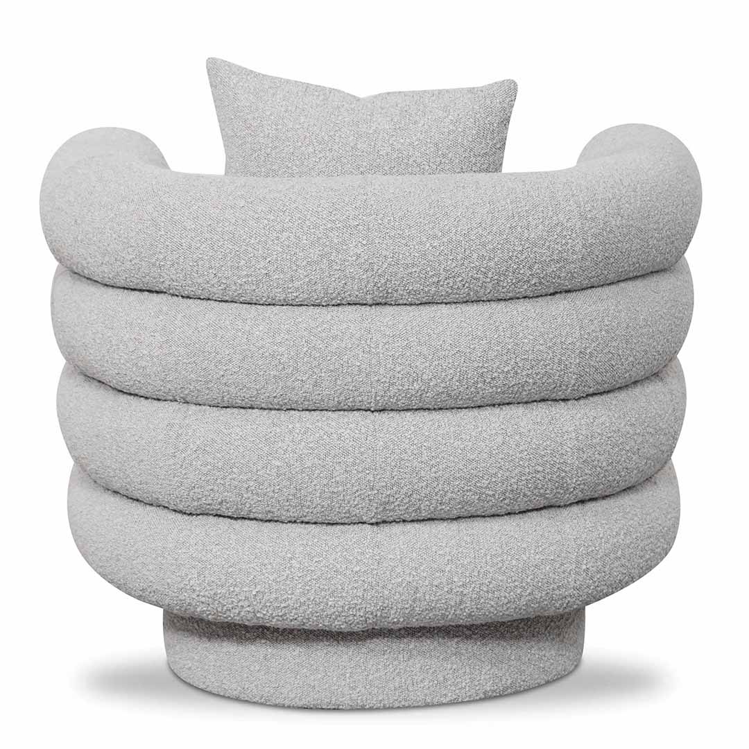 Wendy Armchair - Ash Grey Boucle-4