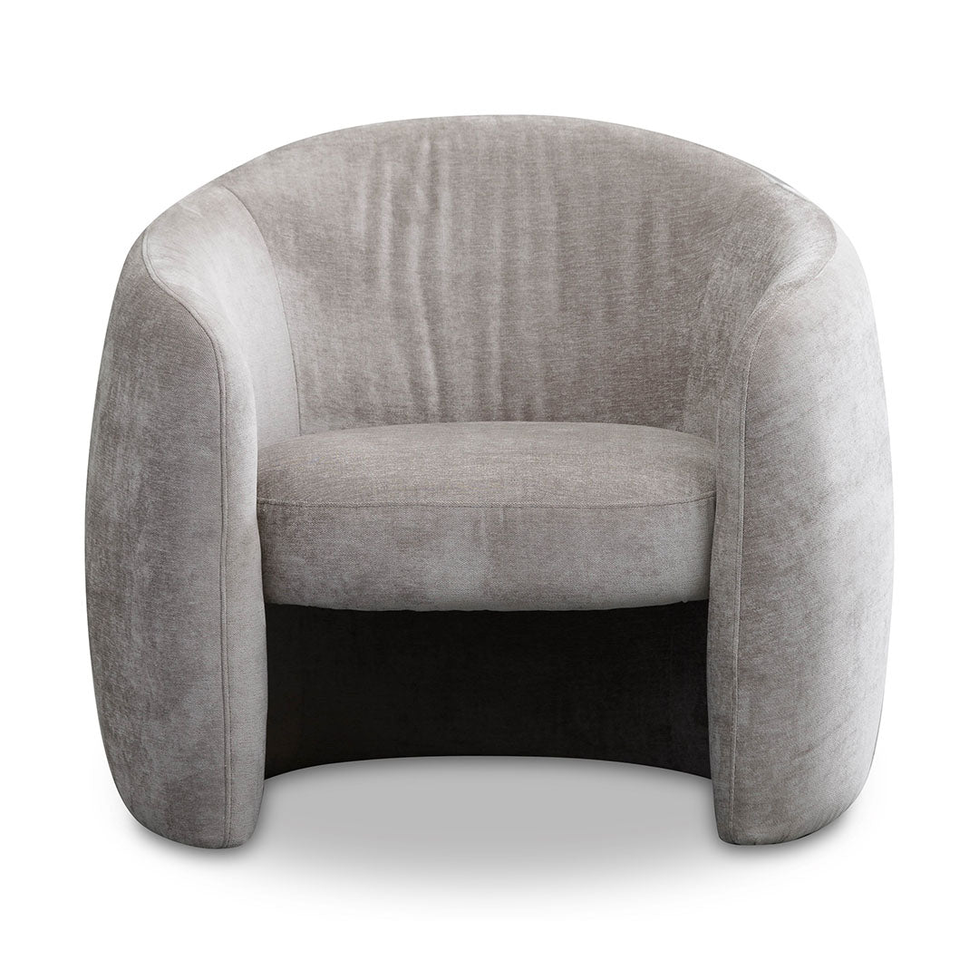 Yolanda Fabric Armchair - Platinum Grey-0