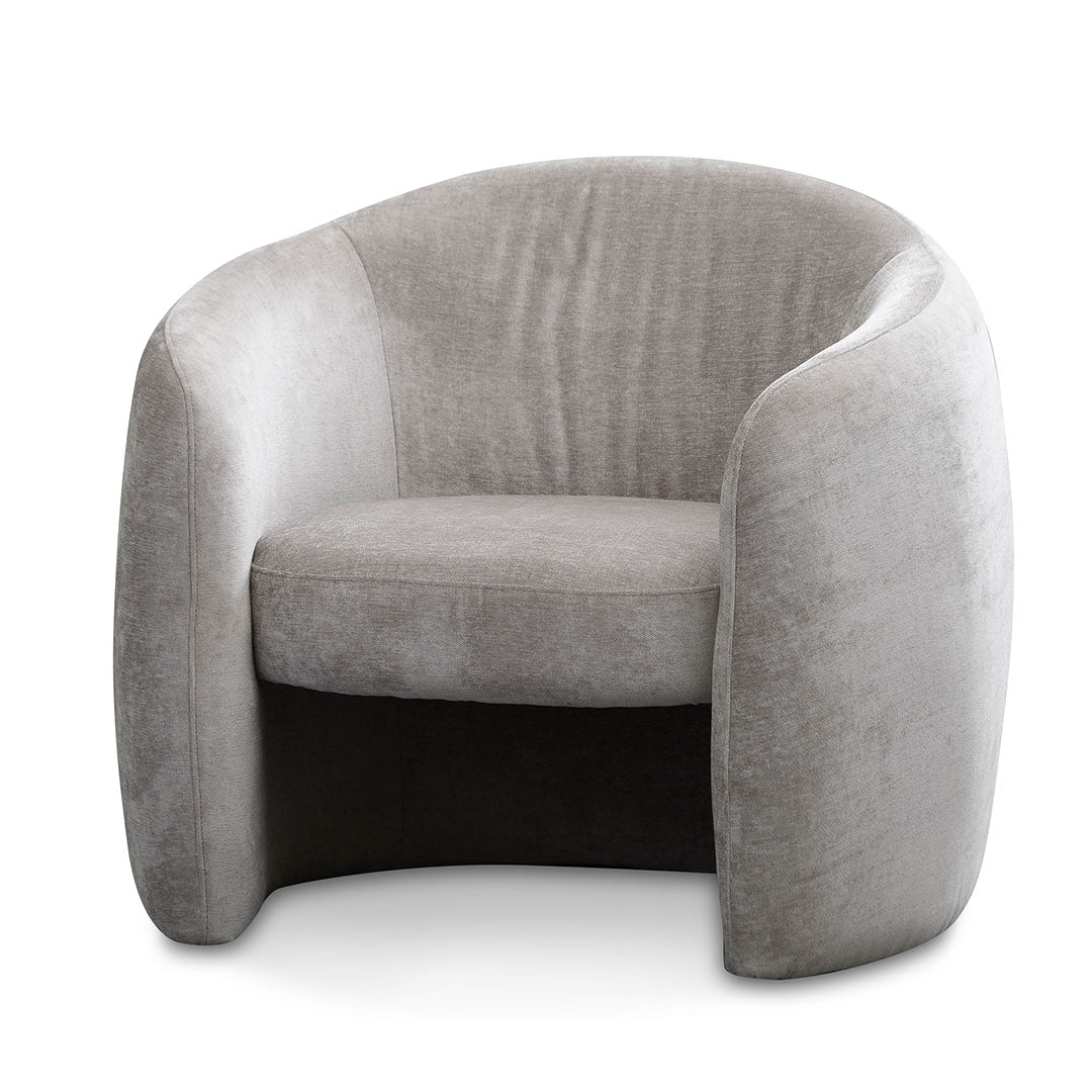 Yolanda Fabric Armchair - Platinum Grey-0