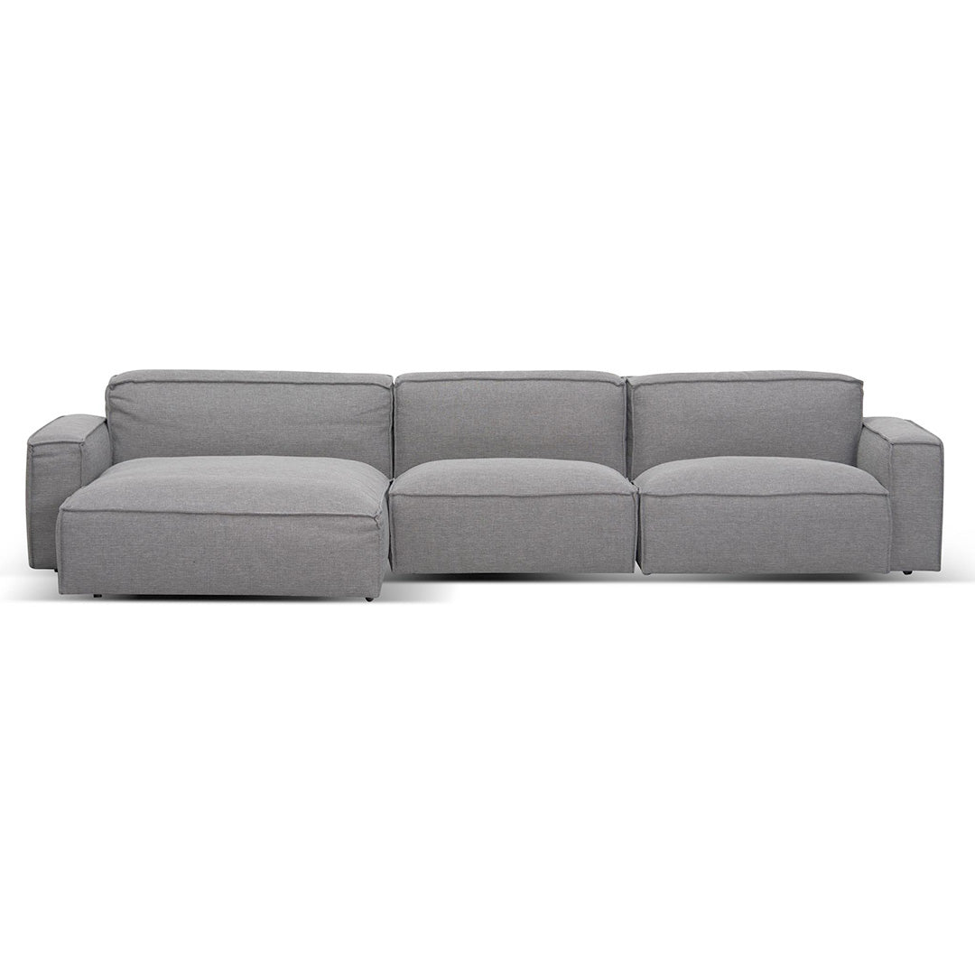 Jack Left Chaise Sofa - Graphite Grey-0