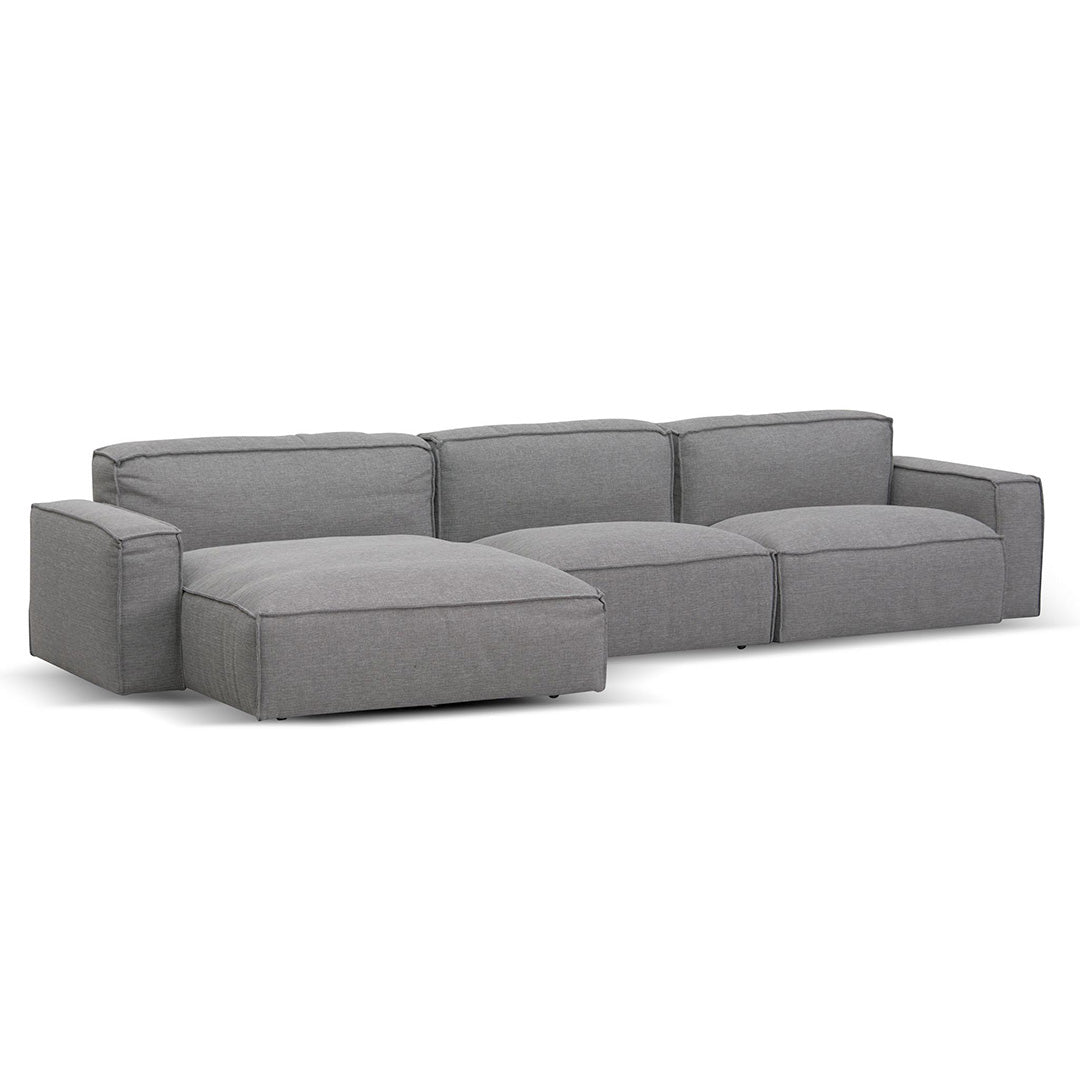 Jack Left Chaise Sofa - Graphite Grey-0