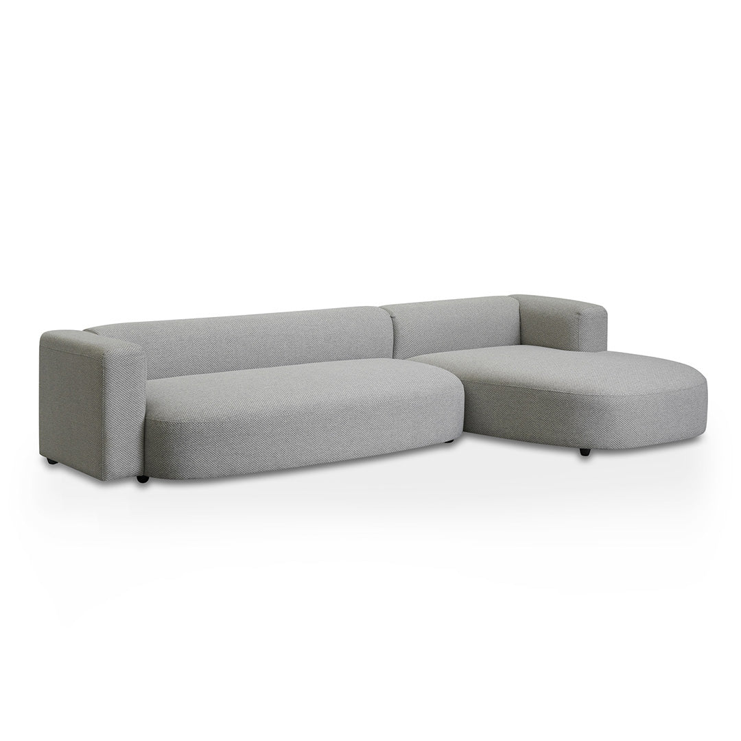 Zoe Right Chaise Sofa - Grey-0