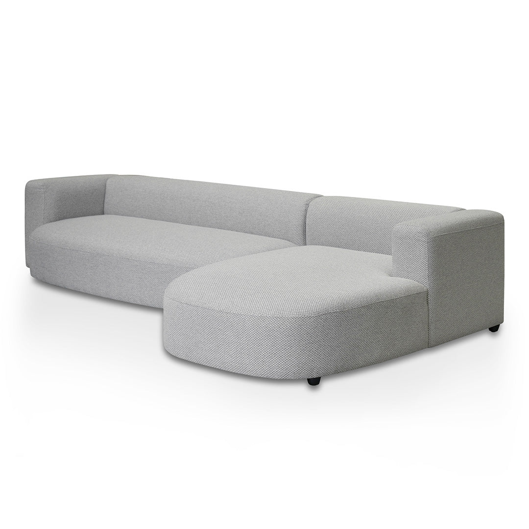 Zoe Right Chaise Sofa - Grey-0