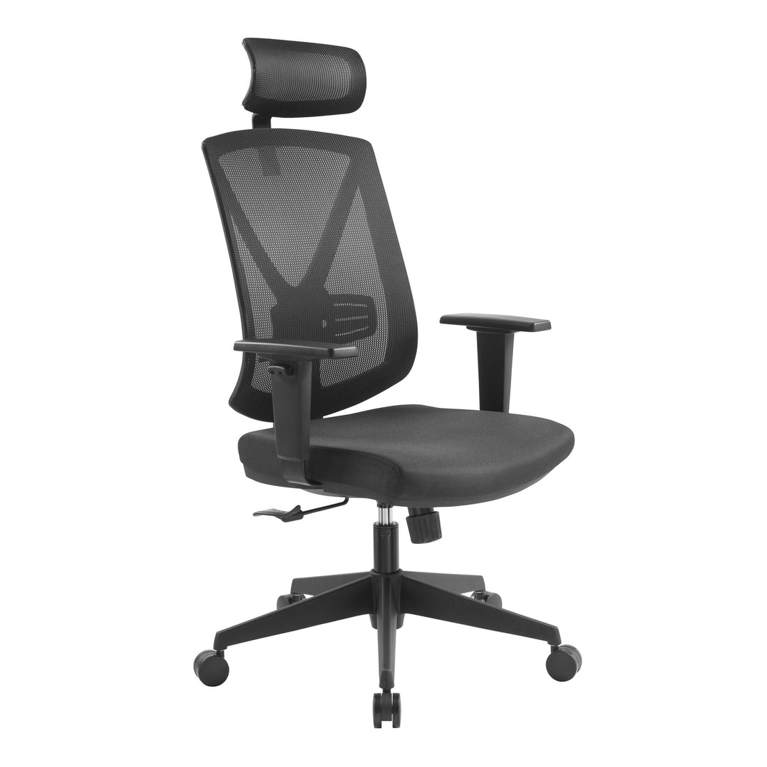 Alice Mesh Ergonomic Office Chair with Headrest - Black-0